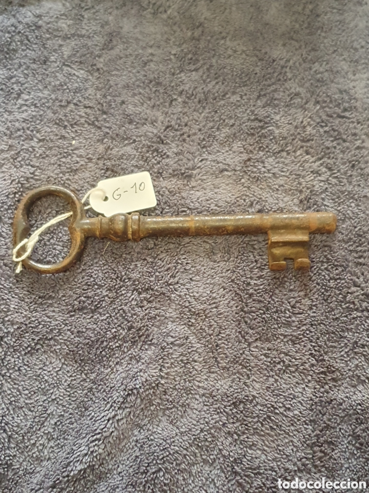 Antig&uuml;edades: OS2. G10. Llave Maciza, De 14 Cm. - Foto 2