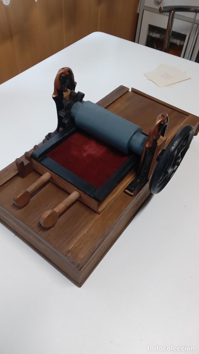 Antig&uuml;edades: IMPRENTA MAQUETA PRENSA DE TIPOGRAFIA - Foto 3