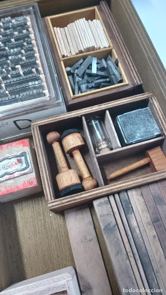 Antig&uuml;edades: IMPRENTA MAQUETA PRENSA DE TIPOGRAFIA - Foto 10