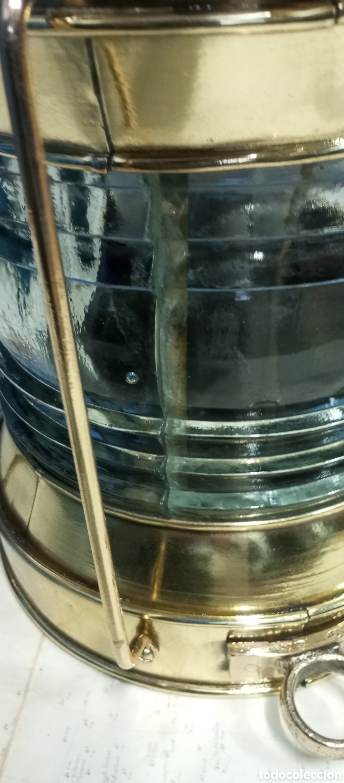 Antig&uuml;edades: Farol original Grande de barco - Foto 4