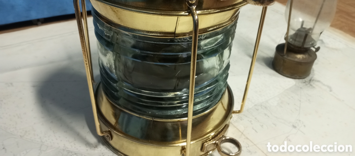 Antig&uuml;edades: Farol original Grande de barco - Foto 11
