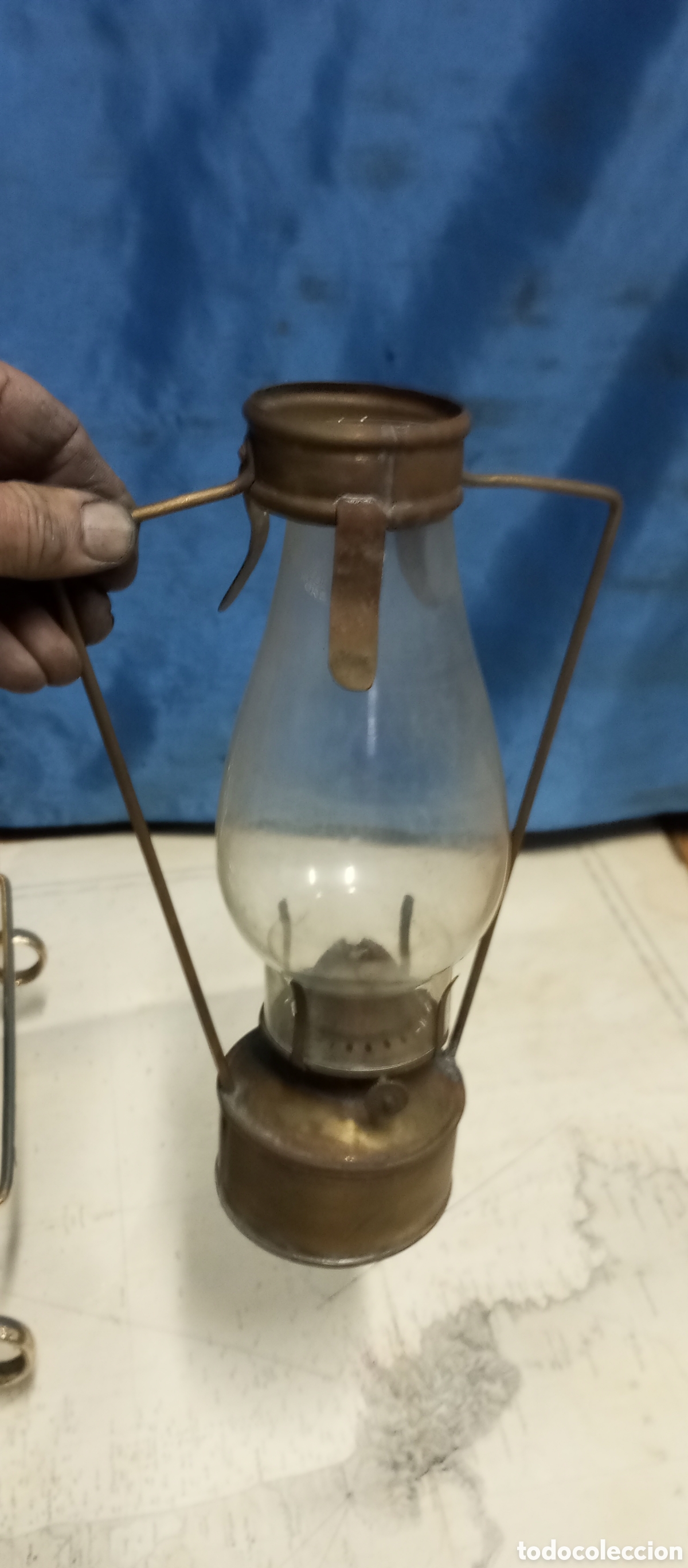 Antig&uuml;edades: Farol original Grande de barco - Foto 12