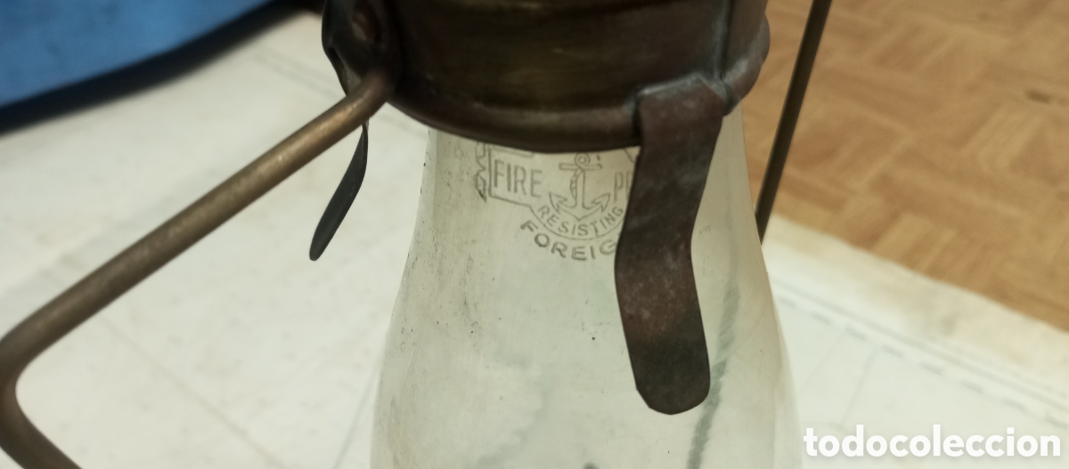 Antig&uuml;edades: Farol original Grande de barco - Foto 17