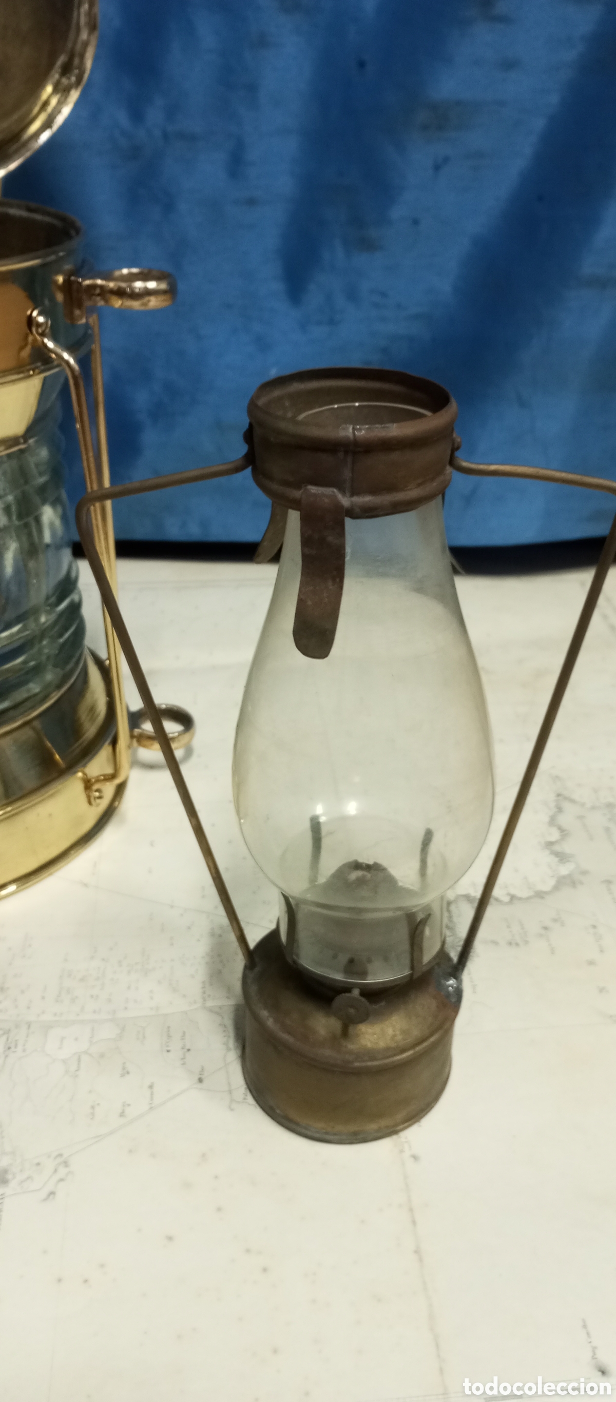 Antig&uuml;edades: Farol original Grande de barco - Foto 18