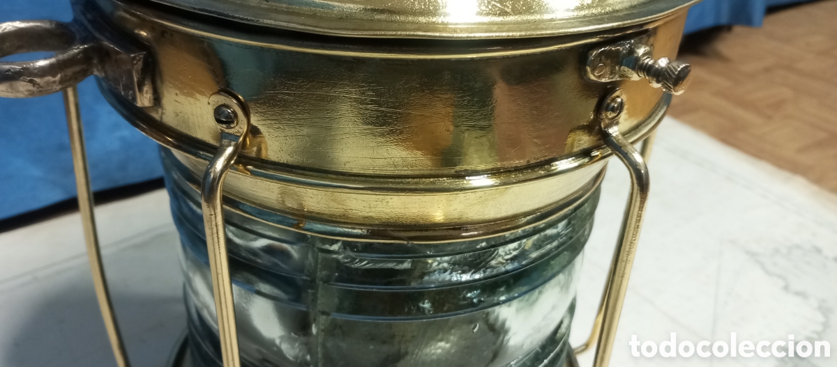 Antig&uuml;edades: Farol original Grande de barco - Foto 21