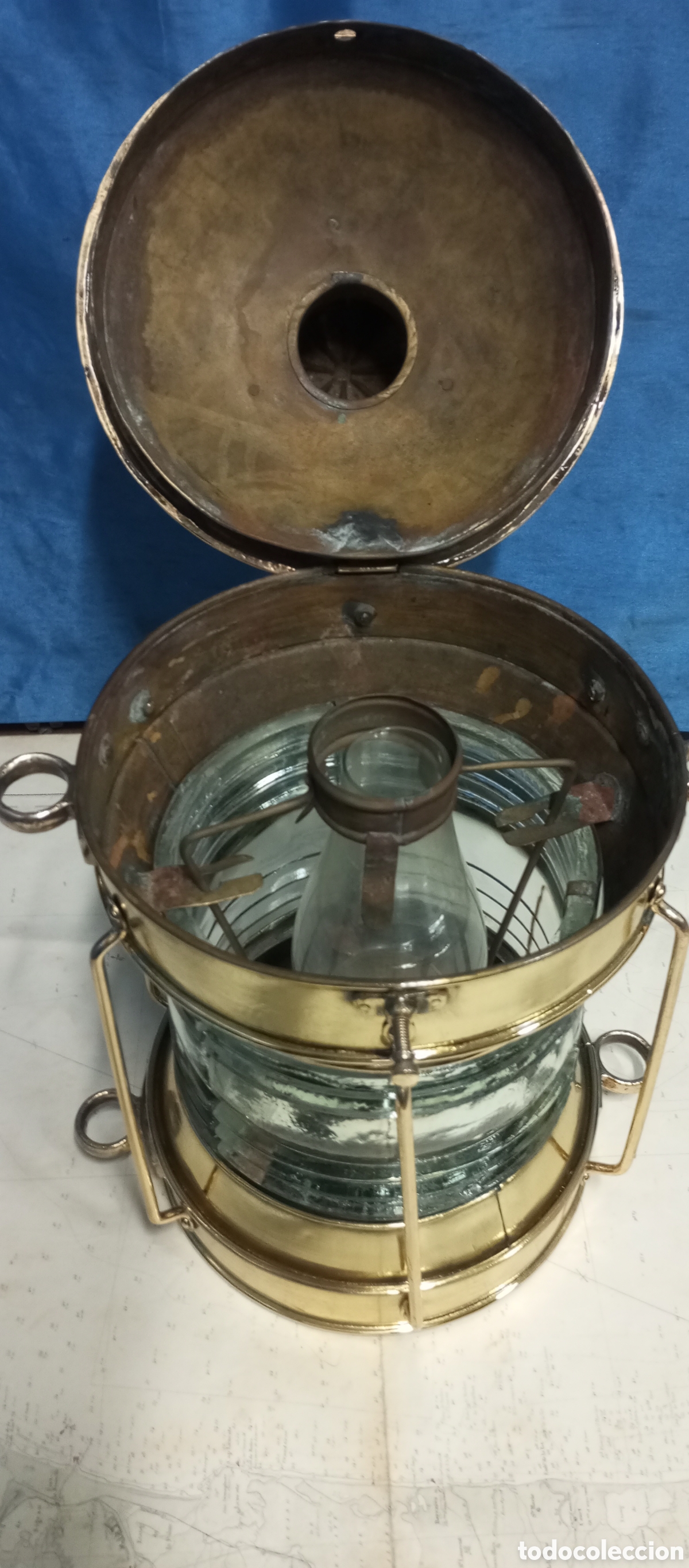 Antig&uuml;edades: Farol original Grande de barco - Foto 22