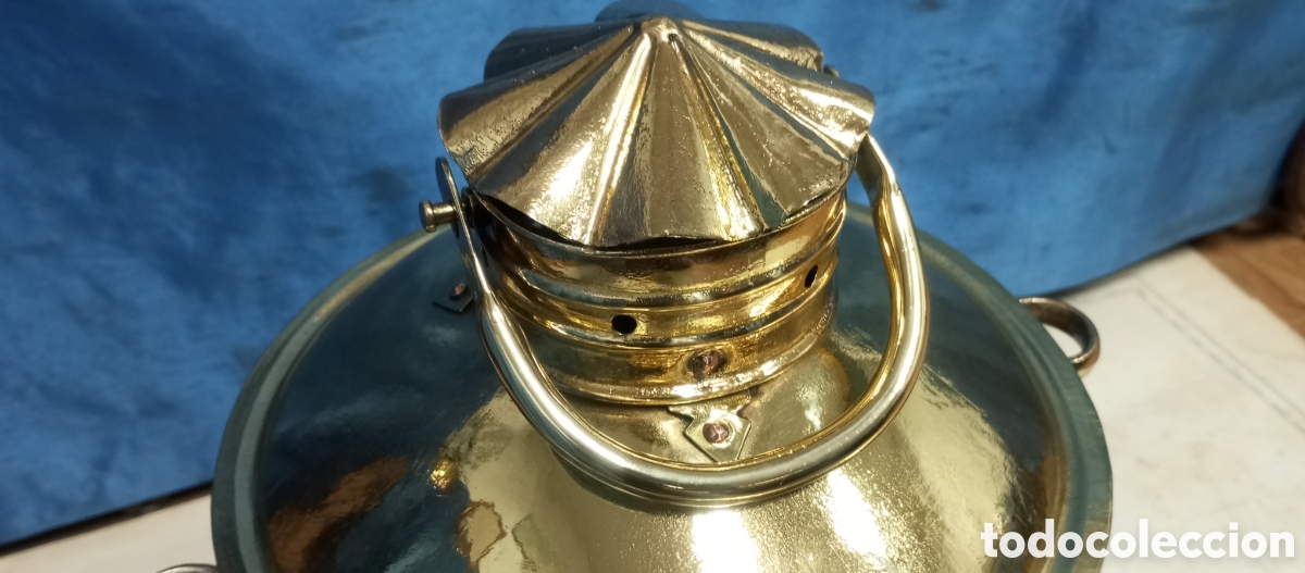 Antig&uuml;edades: Farol original Grande de barco - Foto 23