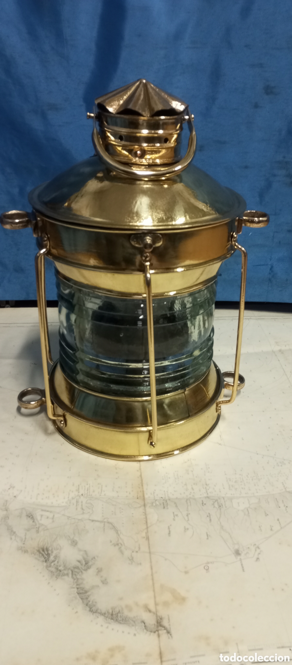 Antig&uuml;edades: Farol original Grande de barco - Foto 25