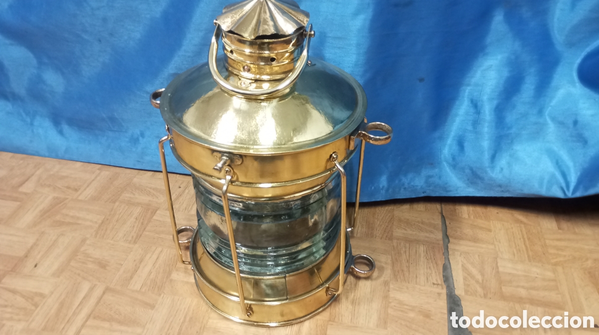Antig&uuml;edades: Farol original Grande de barco - Foto 1