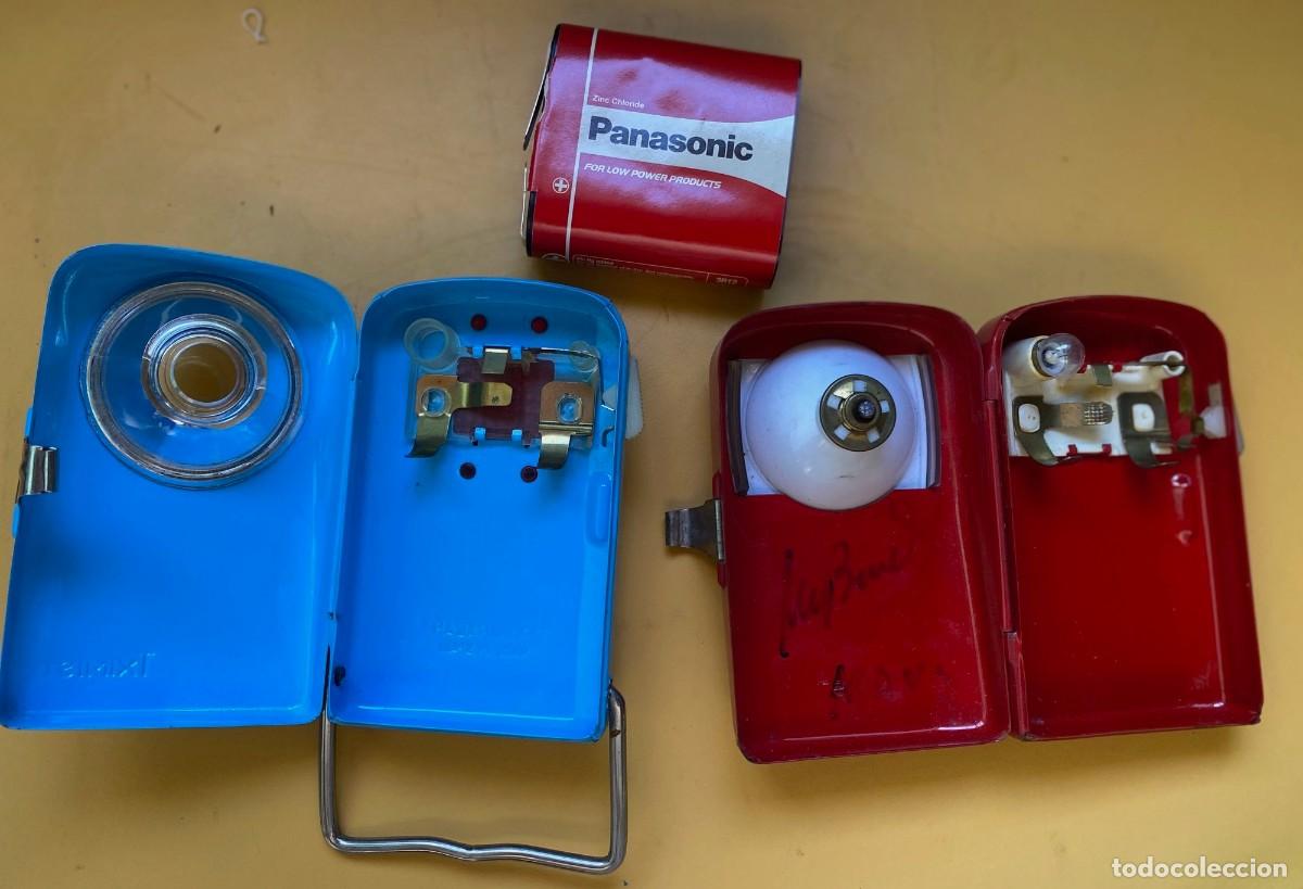 Antig&uuml;edades: 2 LINTERNAS DE PETACA A&Ntilde;OS 70/80 - Foto 2