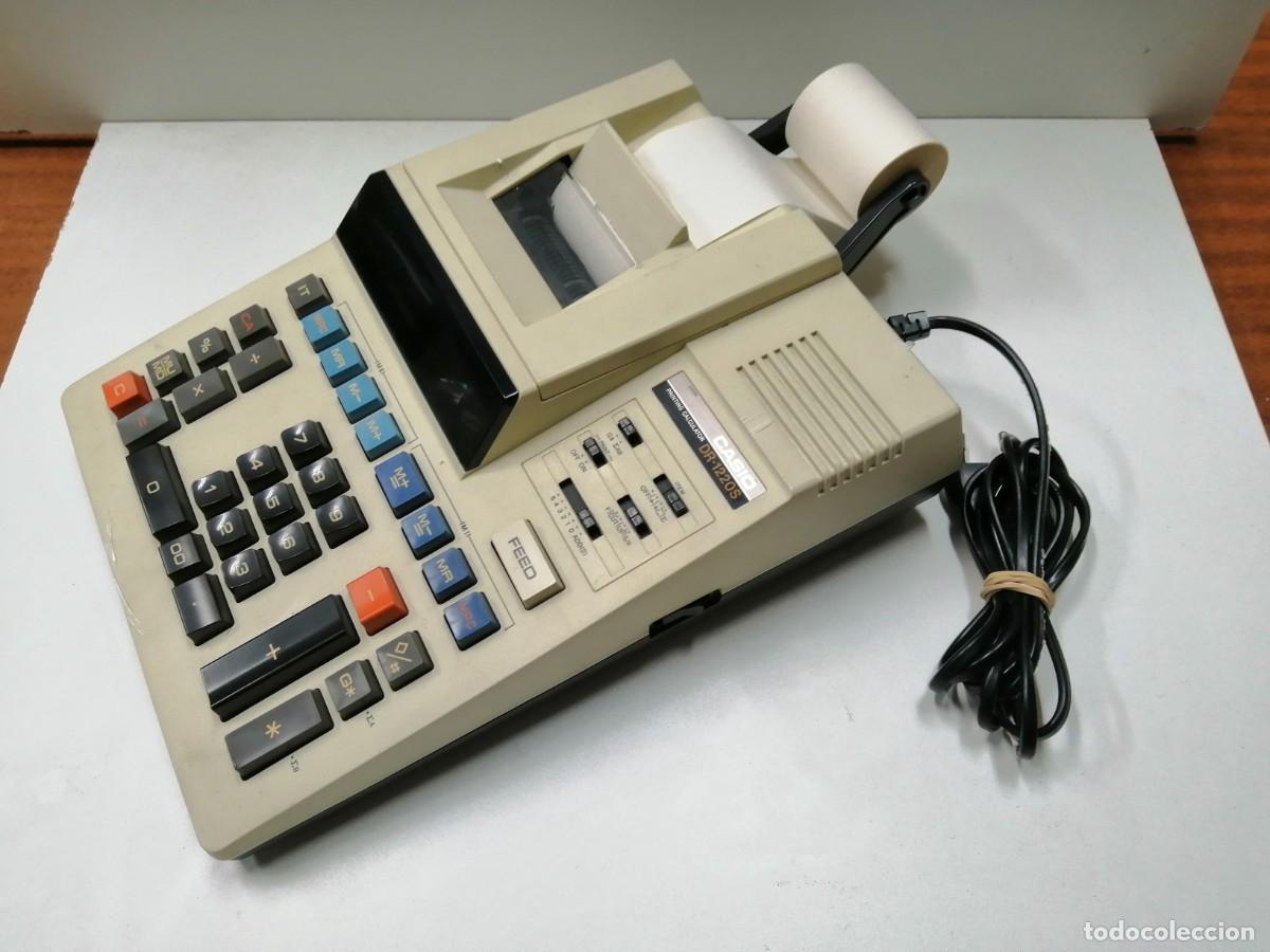 Antig&uuml;edades: M&Aacute;QUINA DE CALCULAR DE ROLLO CASIO DR-1220S - Foto 3
