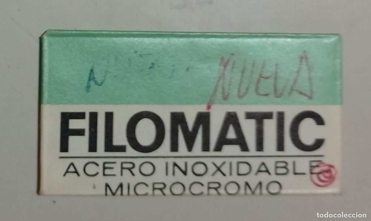 Antig&uuml;edades: Filomatic Microcromo, Hoja de Afeitar Antigua con Funda - Foto 1