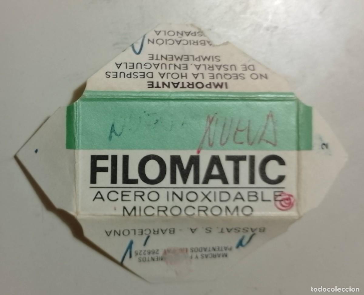 Antig&uuml;edades: Filomatic Microcromo, Hoja de Afeitar Antigua con Funda - Foto 3