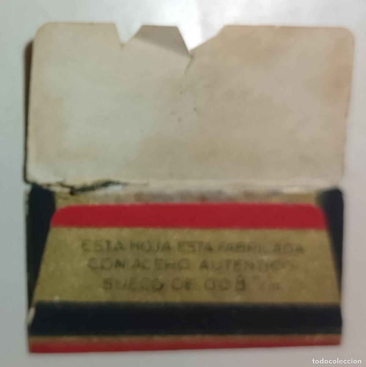 Antig&uuml;edades: Iberia, Hoja de Afeitar Antigua con Funda - Foto 3