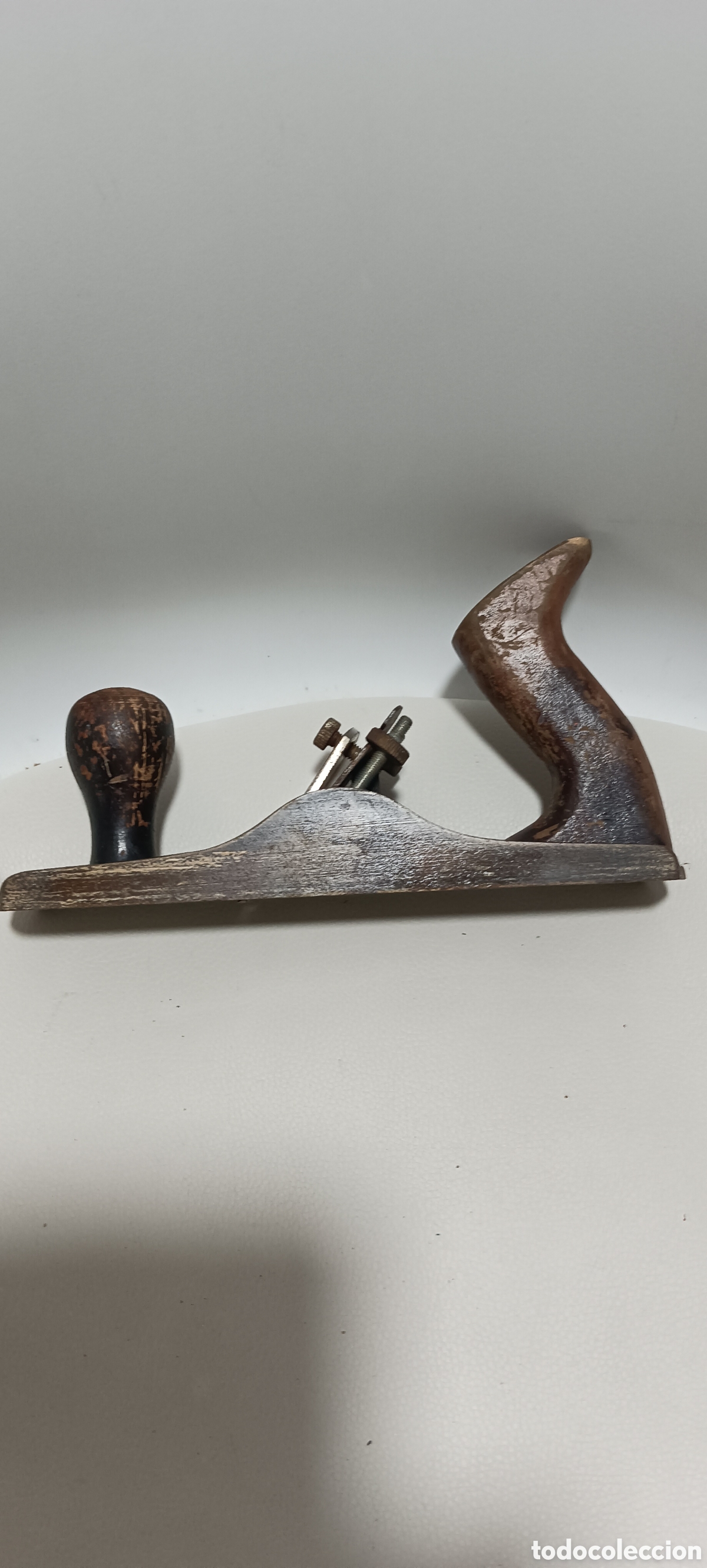Antig&uuml;edades: Cepillo de madera antiguo - Foto 2