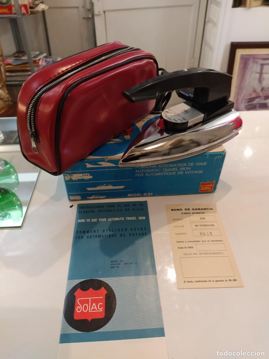 Antig&uuml;edades: Plancha Solac Mod.631.Con caja y funda. - Foto 1