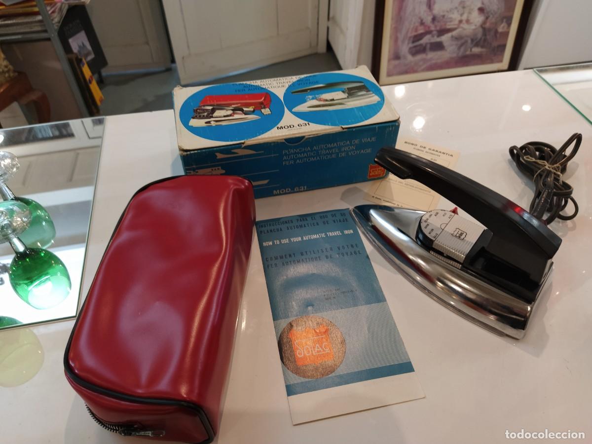 Antig&uuml;edades: Plancha Solac Mod.631.Con caja y funda. - Foto 2