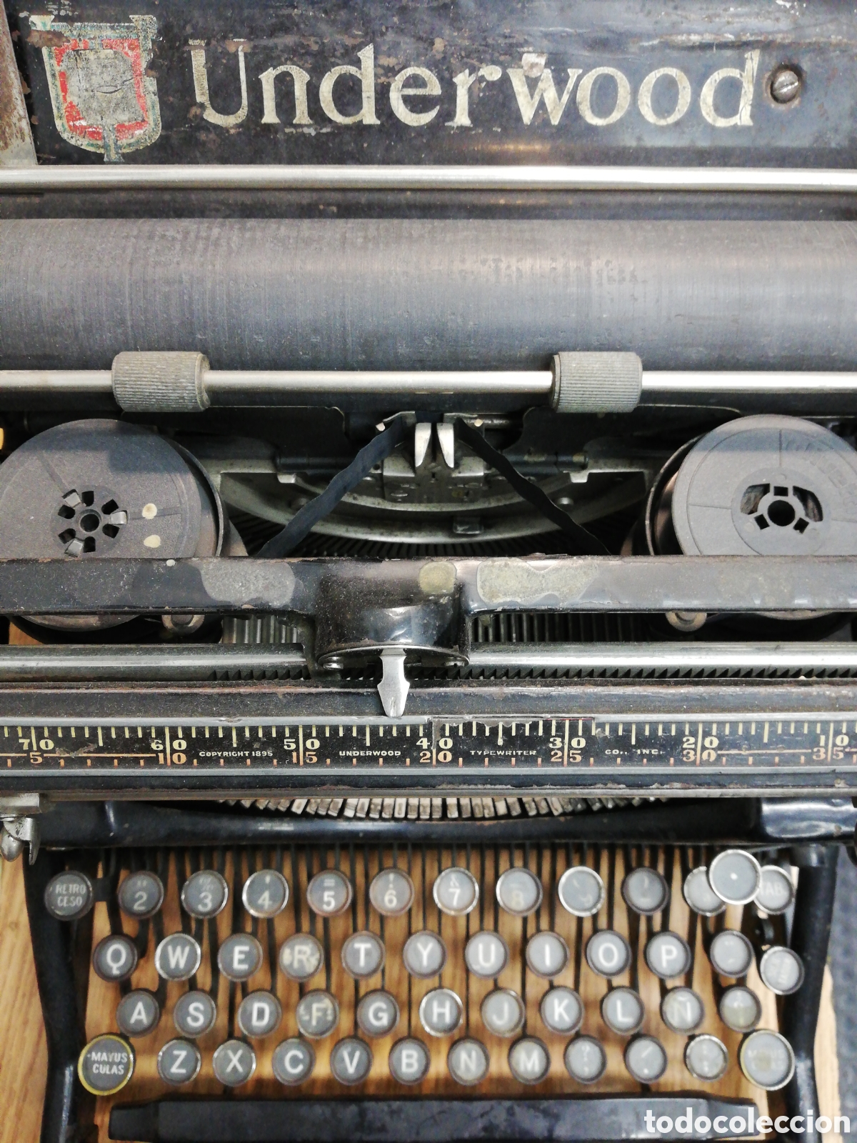 Antig&uuml;edades: M&aacute;quina de escribir Underwood 5. - Foto 5