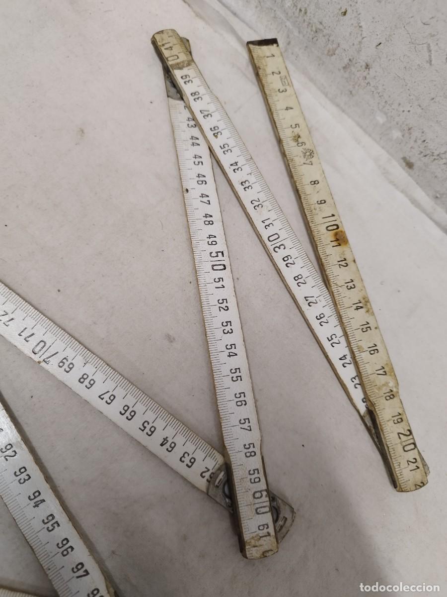 Antig&uuml;edades: Antiguo metro de madera de 2 MTS. - Foto 5