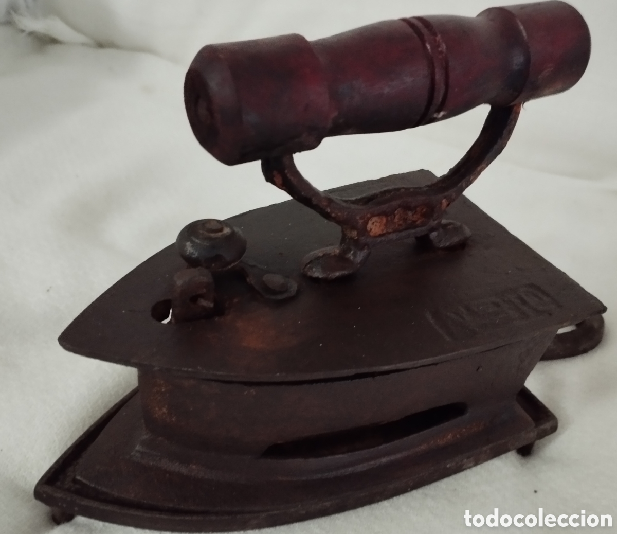 Antig&uuml;edades: Antigua Plancha y Posaplancha Hierro - Foto 4