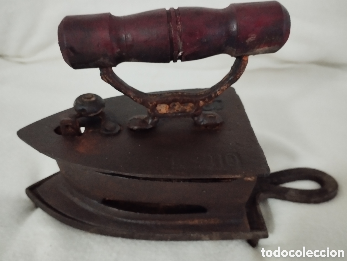 Antig&uuml;edades: Antigua Plancha y Posaplancha Hierro - Foto 9