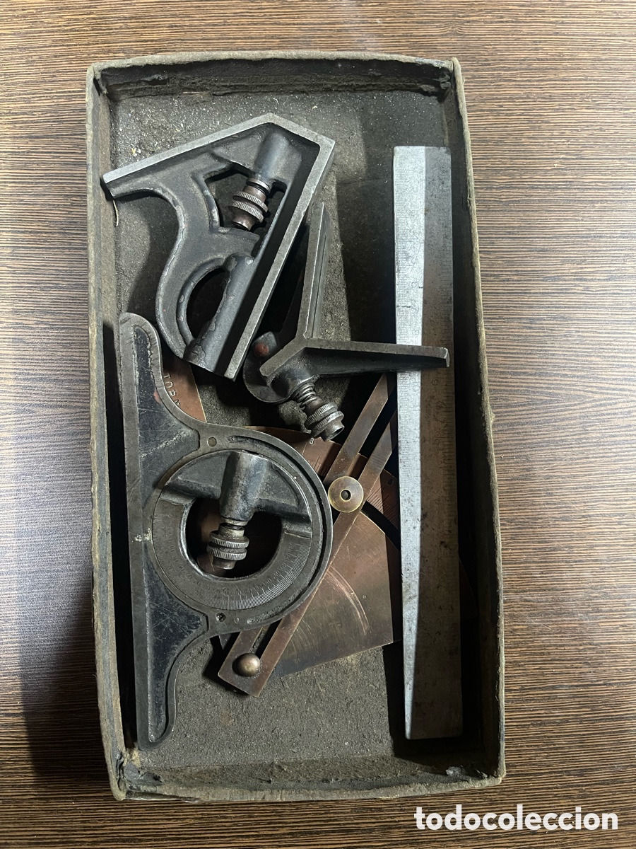 Antig&uuml;edades: JUEGO DE 5 PIEZAS CUADRADAS - Foto 2