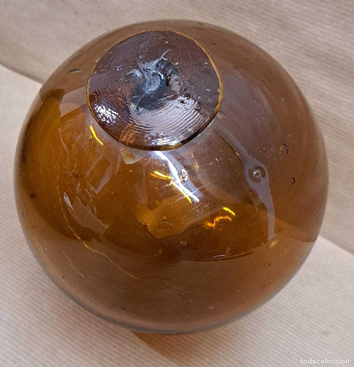 Antig&uuml;edades: Antigua bolla de cristal utilizada para las redes de pesca - Foto 4