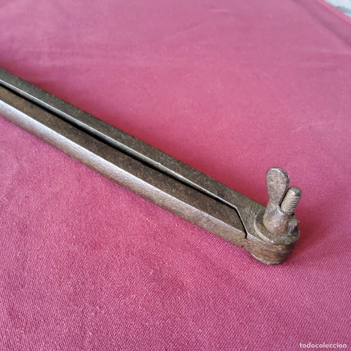 Antig&uuml;edades: ANTIGUO COMP&Aacute;S DE HIERRO, DE GRAN TAMA&Ntilde;O, MIDE 53,5 CM. - Foto 8