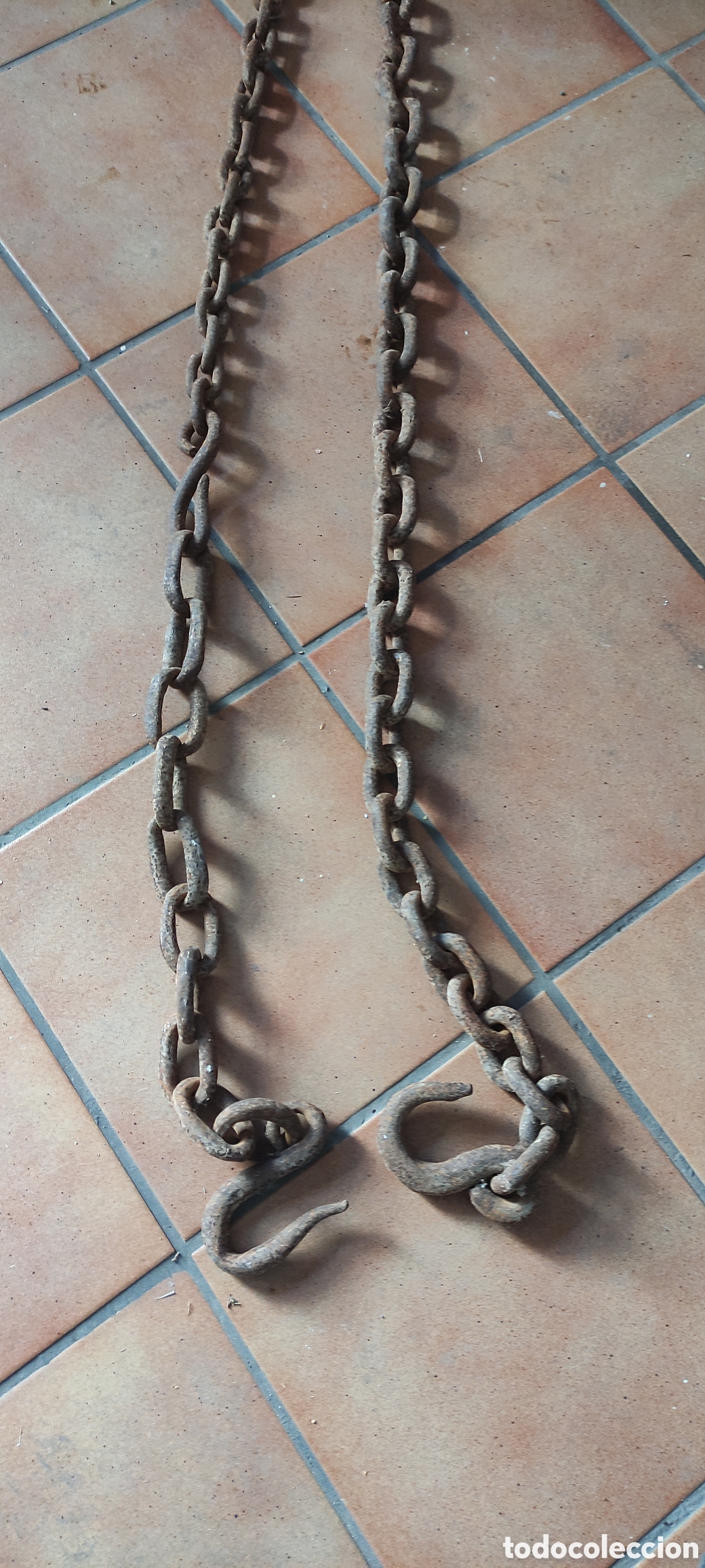 Antig&uuml;edades: Antigua gran cadena forjada - Foto 2