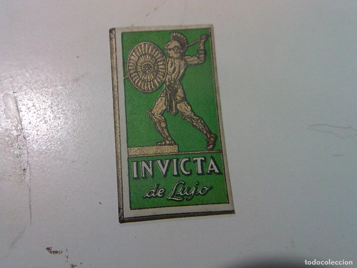 Antig&uuml;edades: Cuchilla de afeitar antigua Invicta de lujo - Foto 1