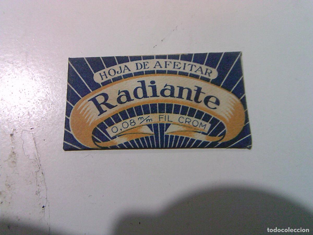 Antig&uuml;edades: Cuchilla de afeitar antigua Radiante - Foto 1