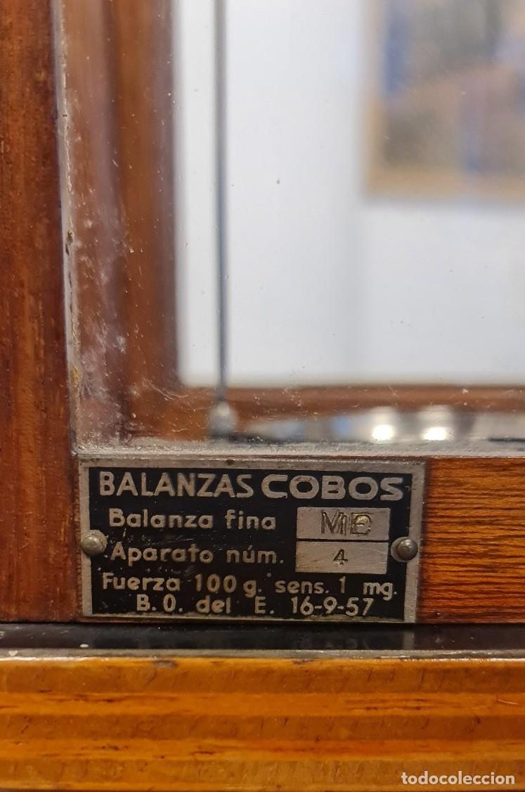Antig&uuml;edades: Balanza precisi&oacute;n COBOS MODELO ME - Foto 4
