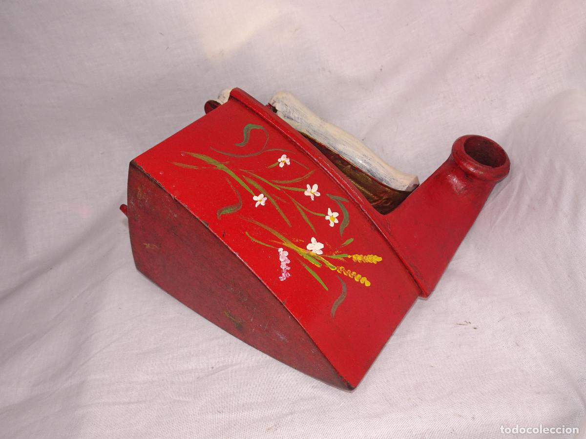 Antig&uuml;edades: Plancha de chimenea antigua,decorada.Mondradon. - Foto 9