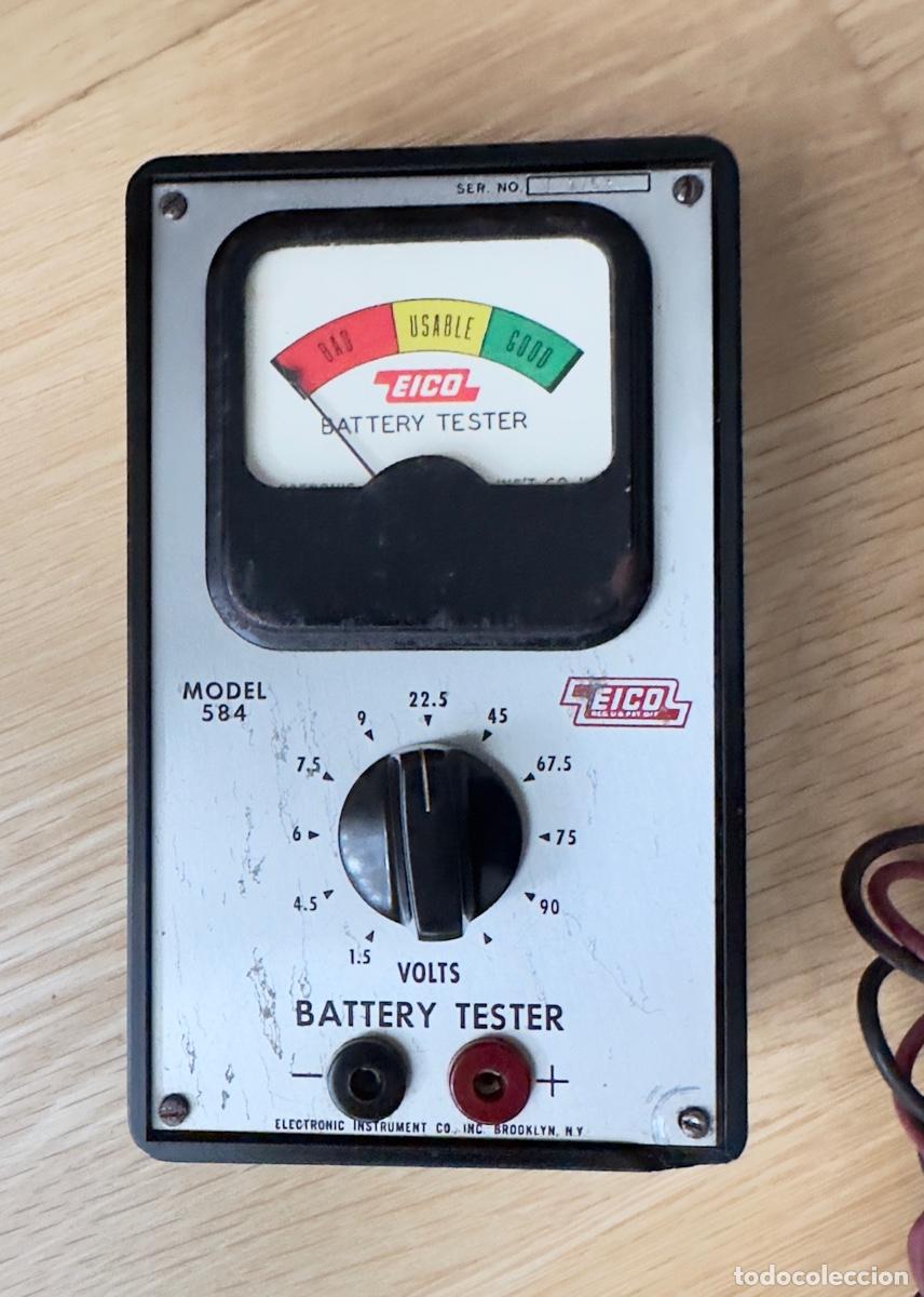 Antig&uuml;edades: COMPROBADOR DE BATERIA EICO MOD.584. MADE IN USA. - Foto 2