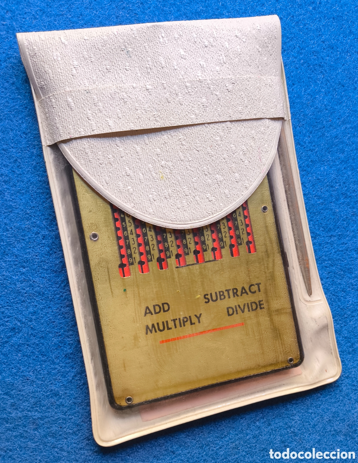 Antig&uuml;edades: CALCULADORA MANUAL WIZARD C. 1960 - Foto 8