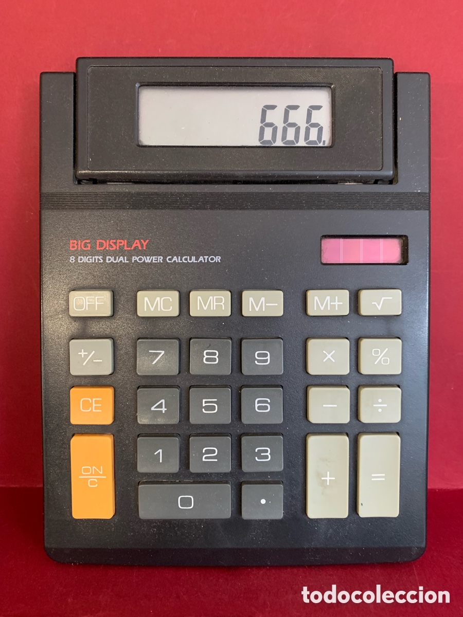 Antig&uuml;edades: CALCULADORA BIG DISPLAY CARGA SOLAR - Foto 2