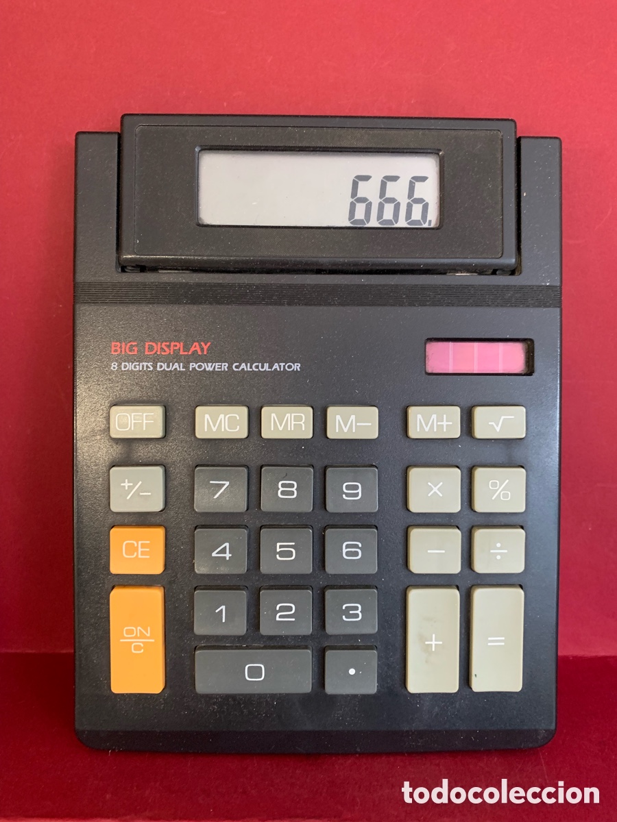 Antig&uuml;edades: CALCULADORA BIG DISPLAY CARGA SOLAR - Foto 1