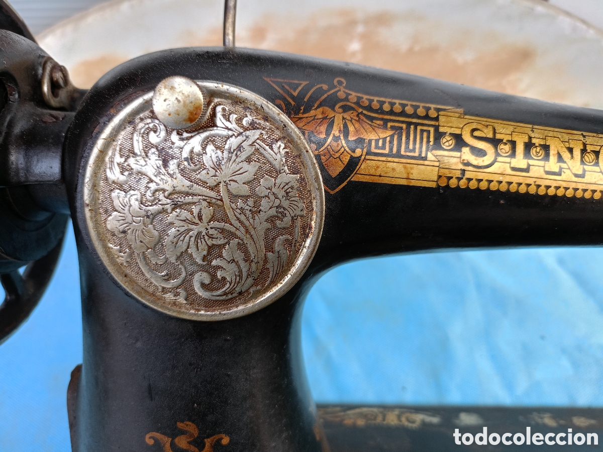 Antig&uuml;edades: ANTIGUA M&Aacute;QUINA DE COSER SINGER - Foto 6