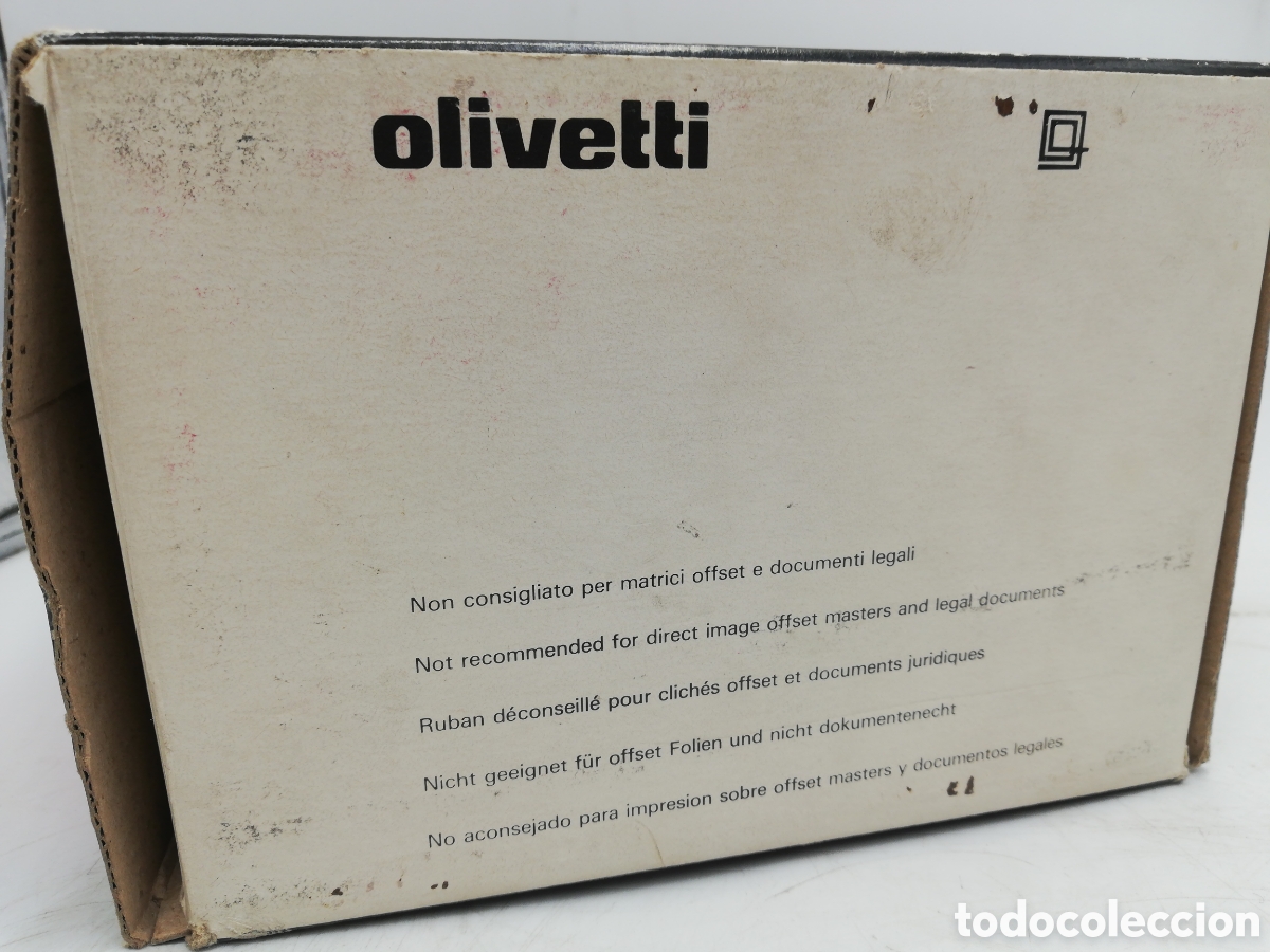 Antig&uuml;edades: Caja con 2 cintas Olivetti ET cart OPT. - Foto 4