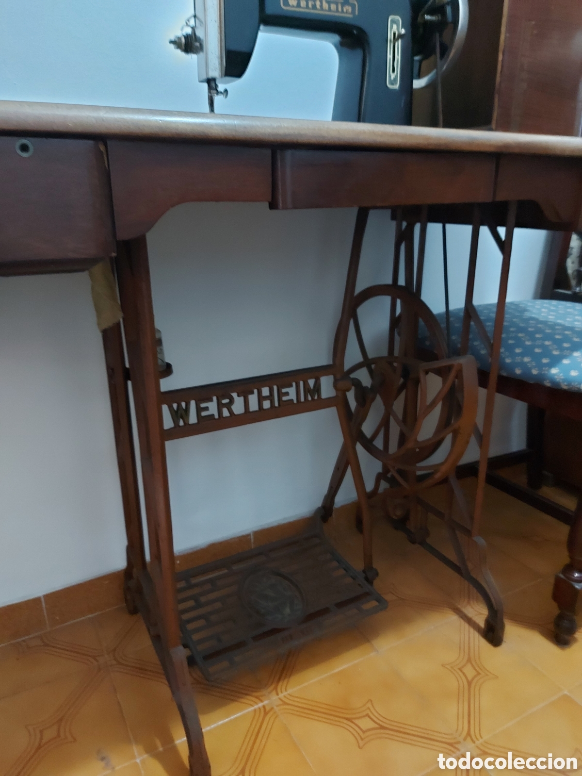 Antig&uuml;edades: M&aacute;quina coser Wertheim - Foto 2