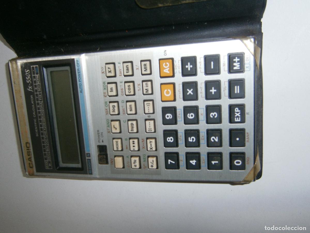 Antig&uuml;edades: ANTIGUA CALCULADORA CIENTIFICA CASIO FX-550S FUNCIONANDO - Foto 2