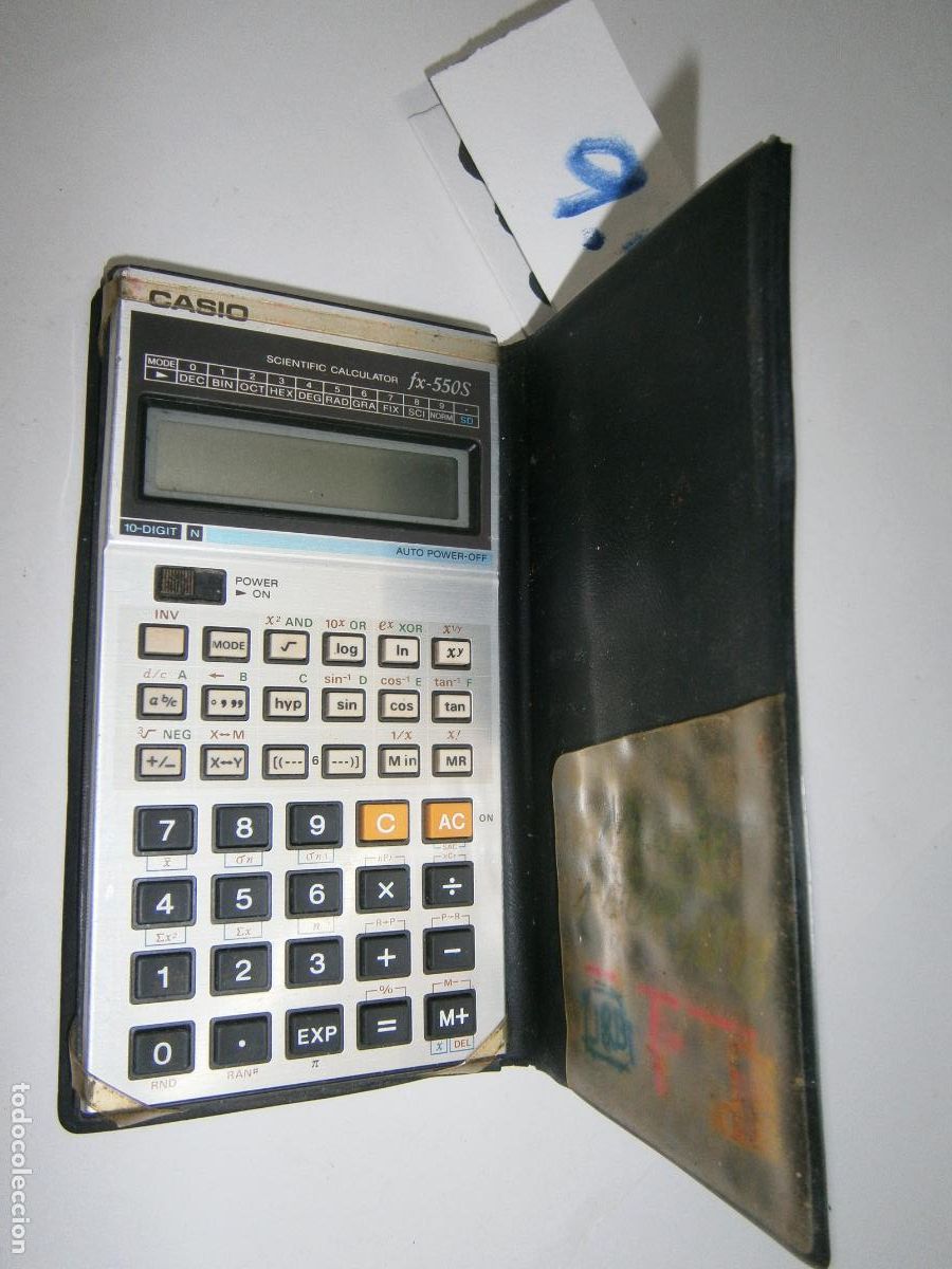 Antig&uuml;edades: ANTIGUA CALCULADORA CIENTIFICA CASIO FX-550S FUNCIONANDO - Foto 1