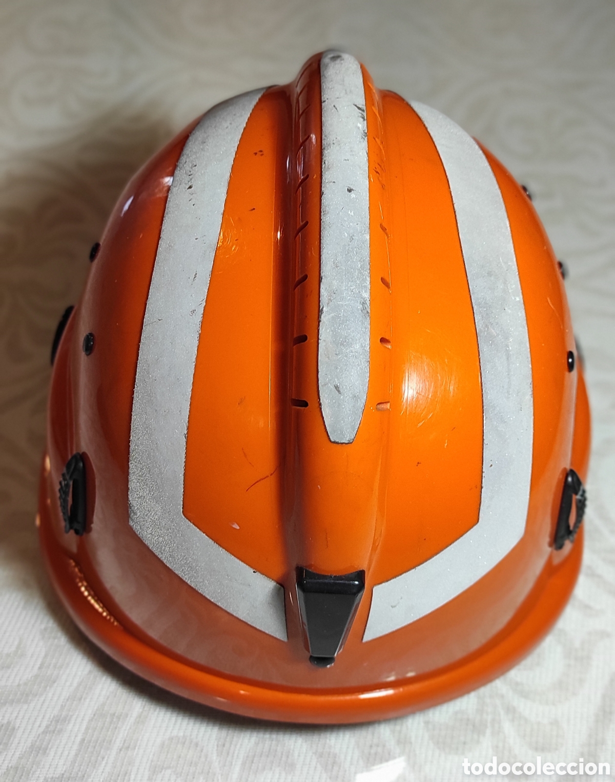 Antig&uuml;edades: CASCO BOMBERO FORESTAL VFT1 - COLOR NARANJA - Foto 3
