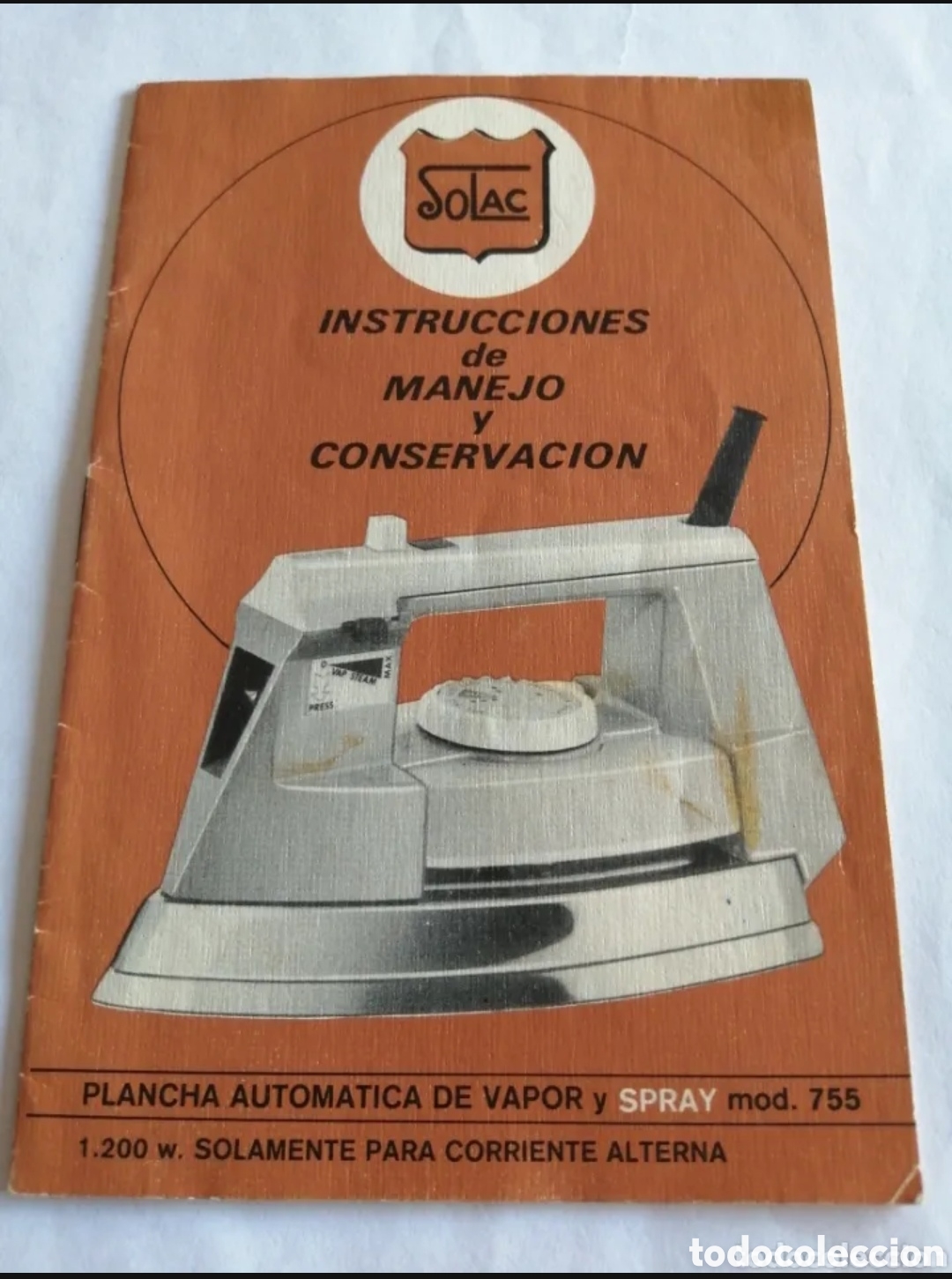Antig&uuml;edades: Plancha Solac modelo 755 Vintage - Foto 12