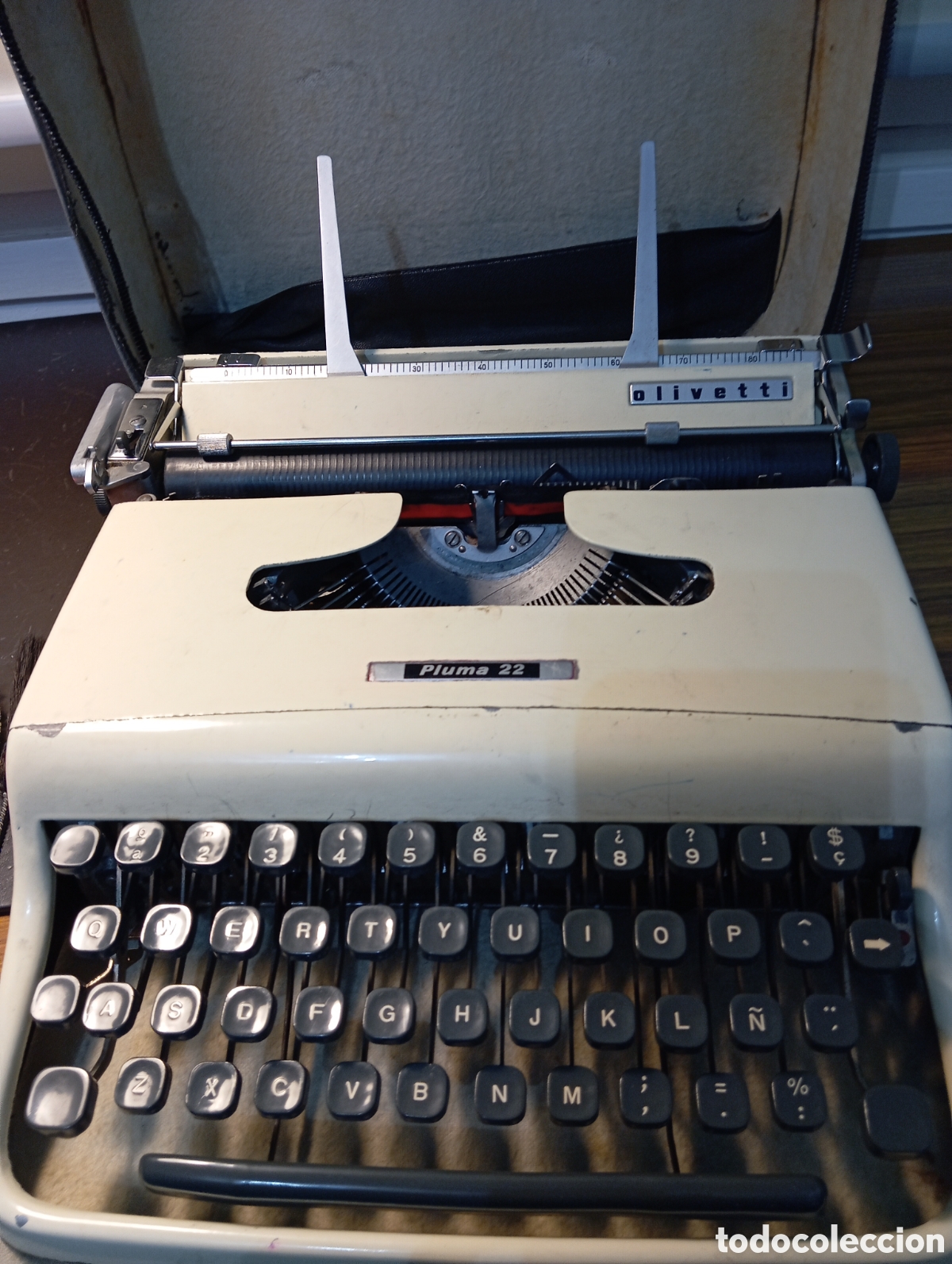 Antig&uuml;edades: M&agrave;quina escribir Hispano Olivetti Pluma 22 - Foto 3