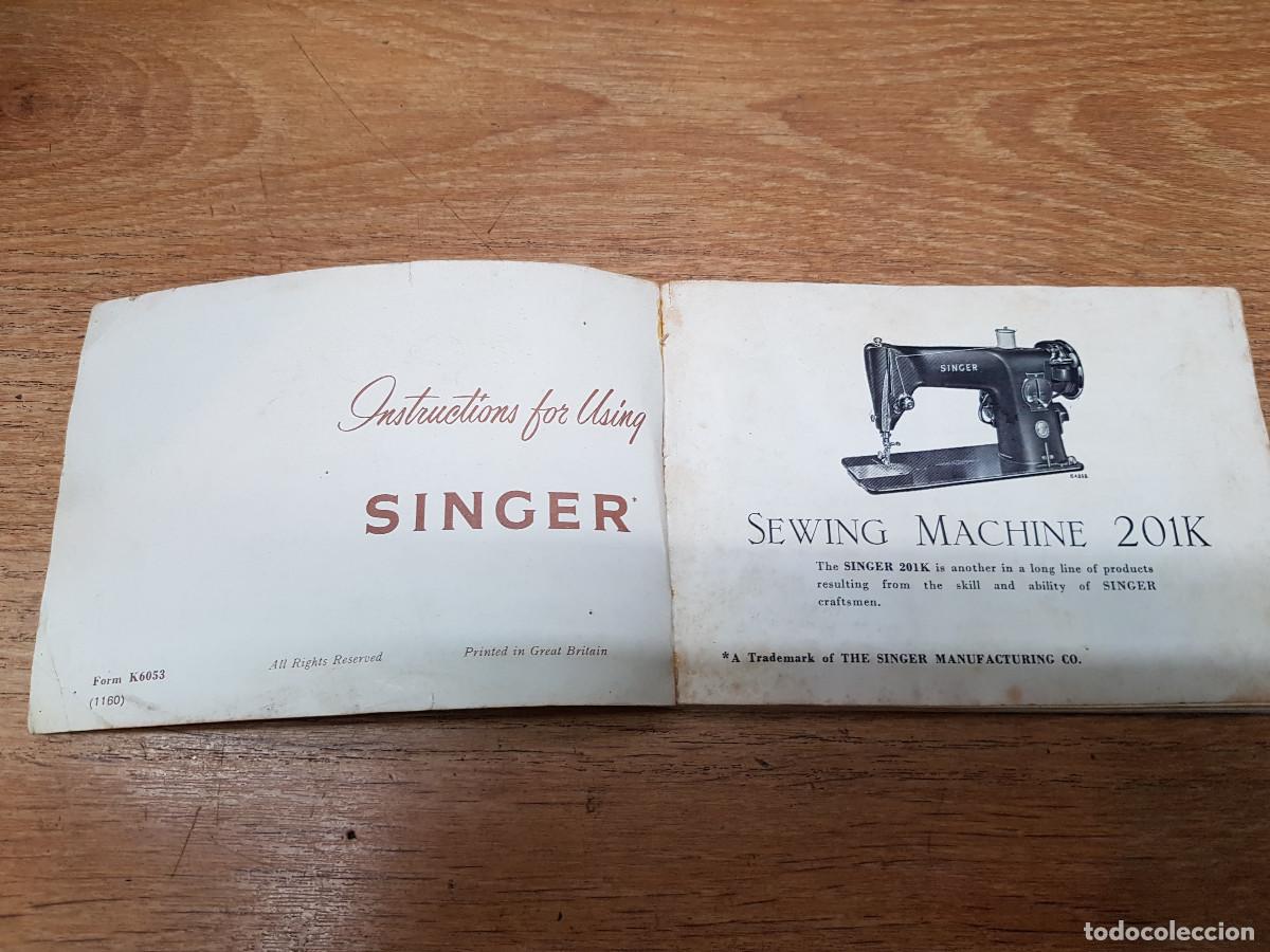 Antig&uuml;edades: CATALOGO SINGER MODELO 201 - Foto 3
