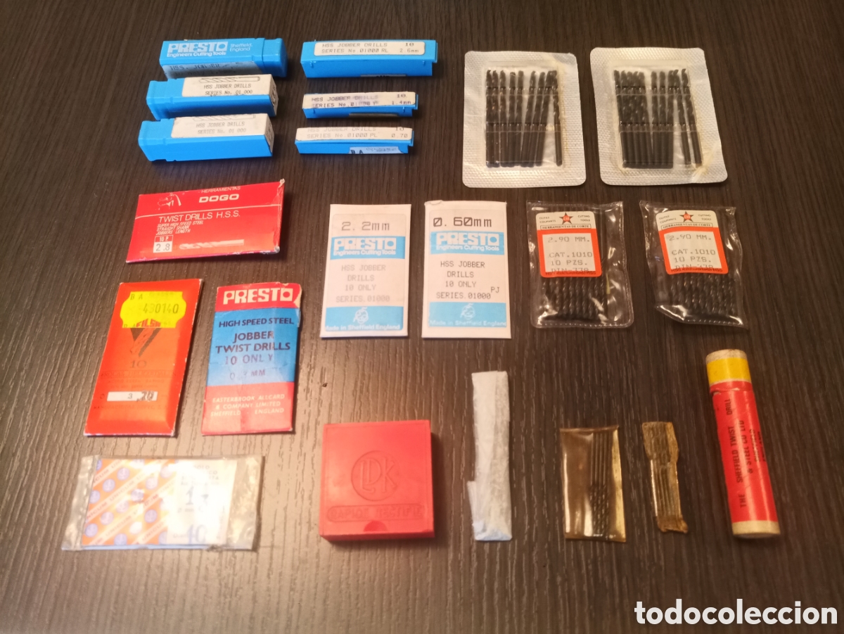 Antig&uuml;edades: Lote de Micro / Mini Brocas de Precisi&oacute;n - Foto 1