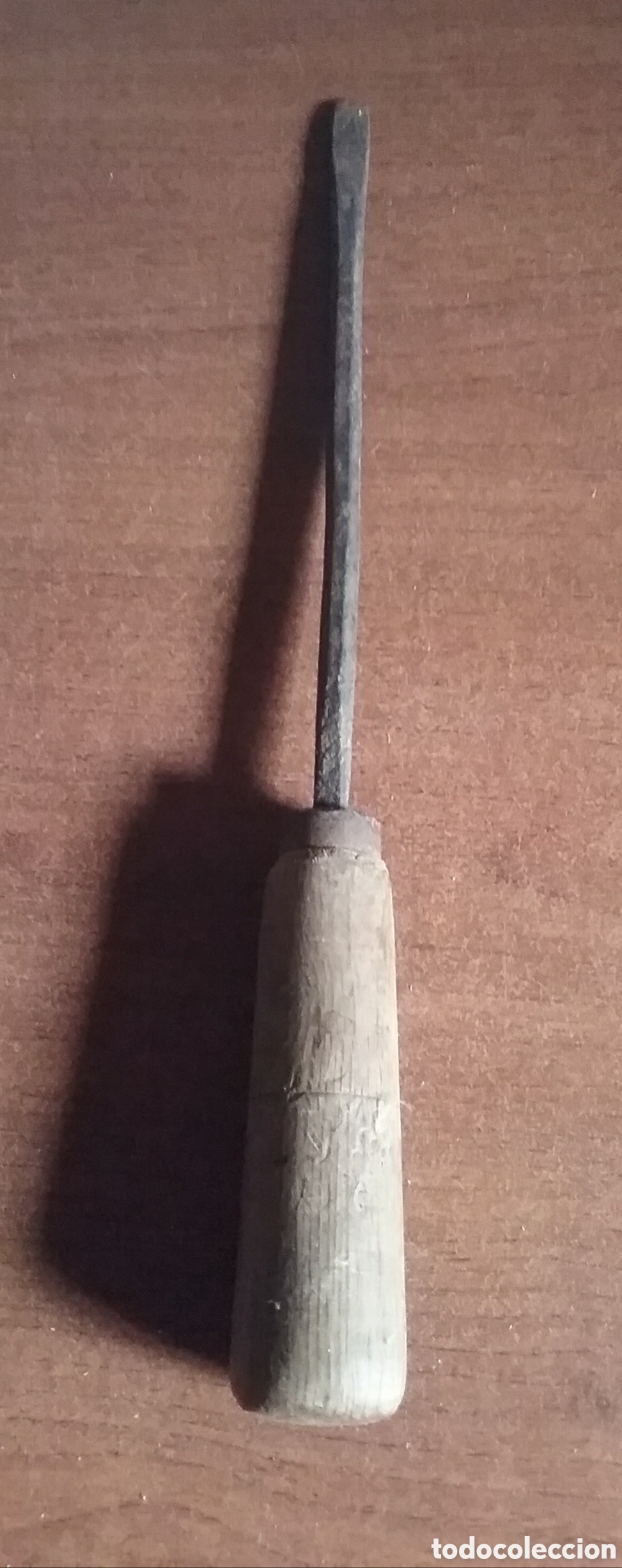 Antig&uuml;edades: ANTIGUO DESTORNILLADOR.MANGO DE MADERA. - Foto 2