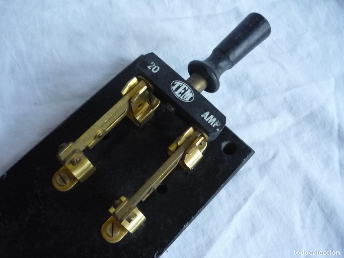 Antig&uuml;edades: Antiguo interruptor de palanca TEM 20 Amp. - Foto 5