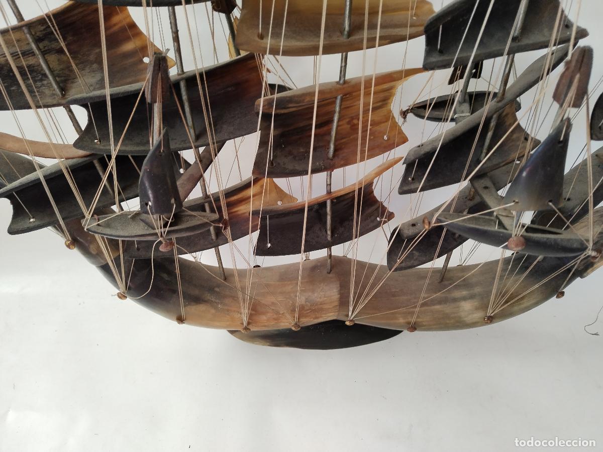 Antig&uuml;edades: BARCO ANTIGUO CON CUERNO DE BUEY - Foto 4